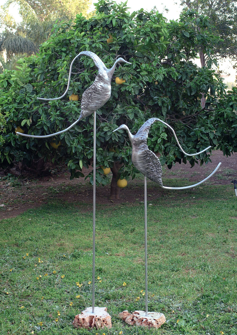 30. Couple of Birds | Aluminum | 164x130 cm. 65x51 in.