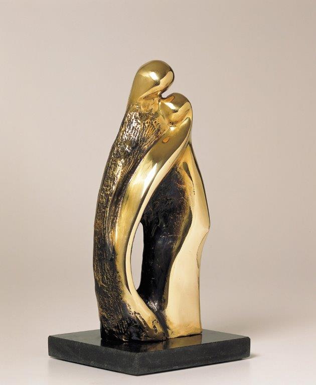 18. A Hug  | Brass | 30x14 cm. 12x5 in.